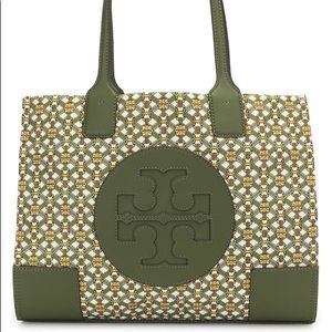 Tory Burch❤️NEW🌼Ella tote green/yellow Gemini